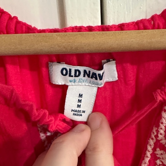 Old Navy Pink Embroidered Maxi Dress - Picture 2 of 9